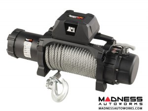 Jeep Gladiator Trekker Winch w/ Synthetic Rope & Waterproof/Wired Remote - 12,500 LBS